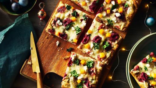 PC Squash, Kale & Beet Flatbread