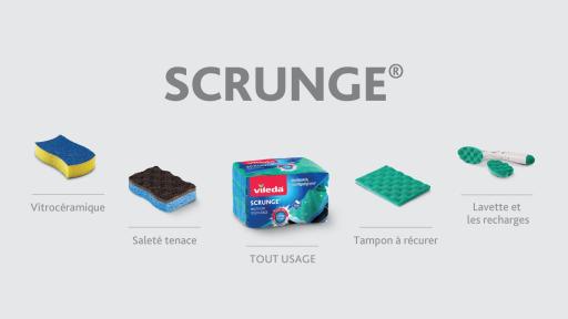 Visitez Vileda.ca pour d&eacute;couvrir la gamme compl&egrave;te de la famille Scrunge !