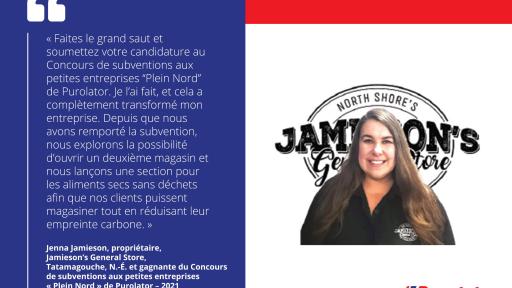 Jenna Jamieson, propriétaire, Jamieson’s General Store