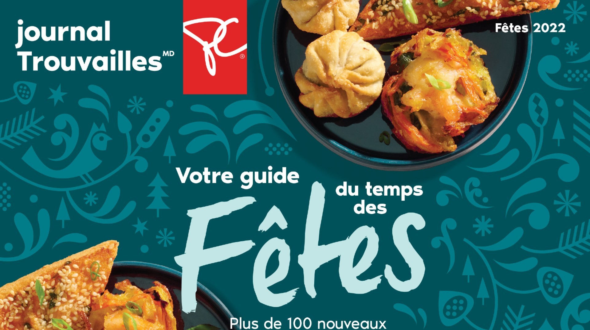 Page couverture de l’édition des Fêtes du journal Trouvailles<sup>MC</sup> PC<sup>MD</sup> 2022