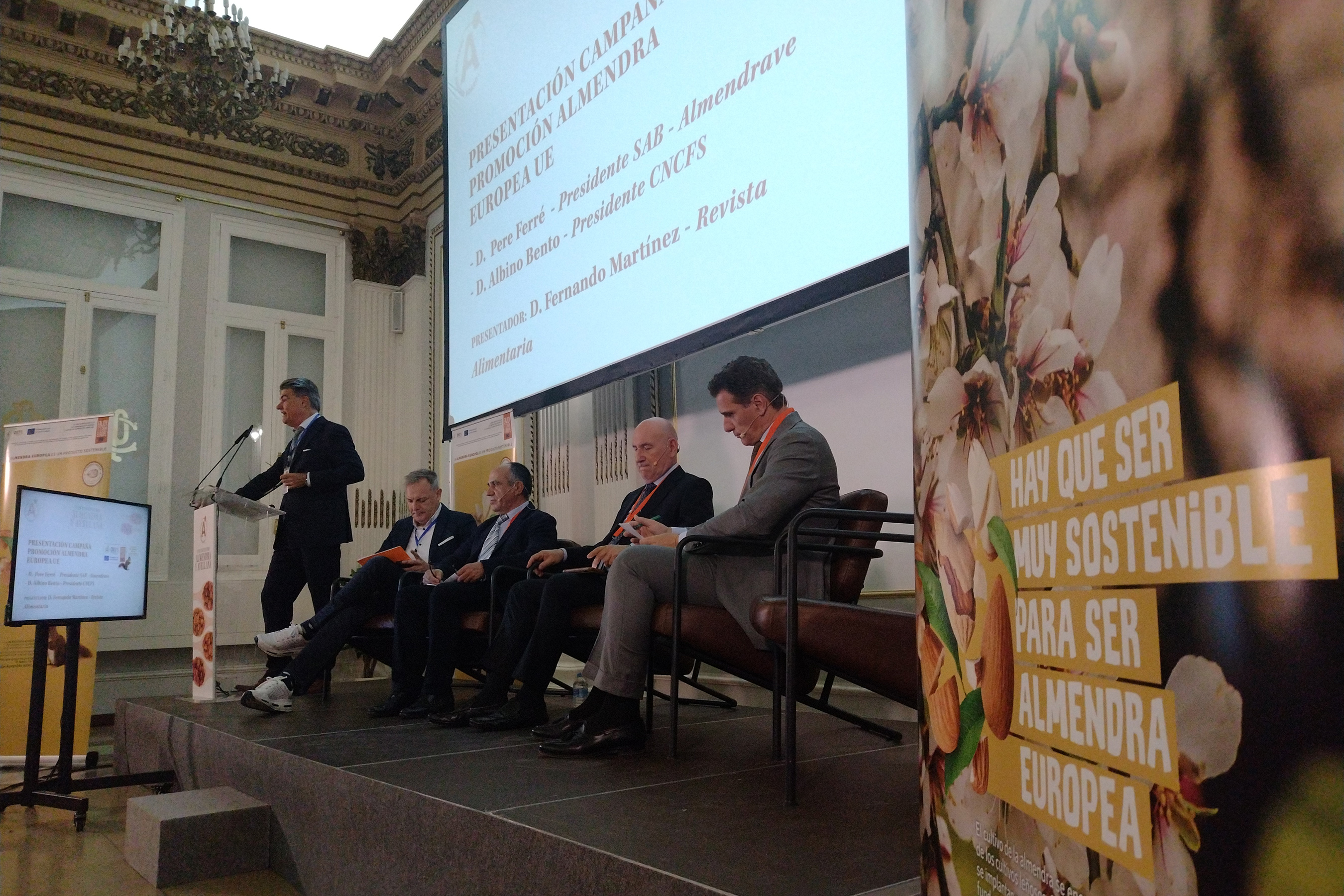 Présentation de la campagne de promotion des amandes d'Europe à Albacete, Espagne