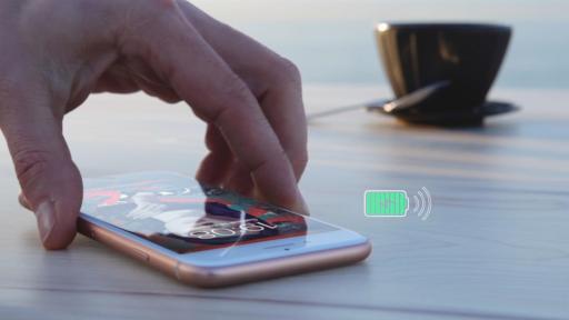 Wireless charging table furniture fully smooth table top innovation