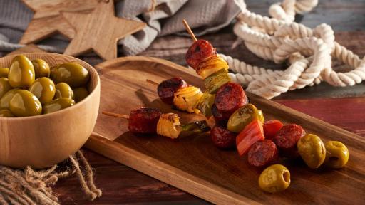 4th July olives skewers