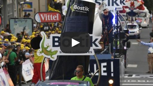 Bostik carvan entertains the spectators