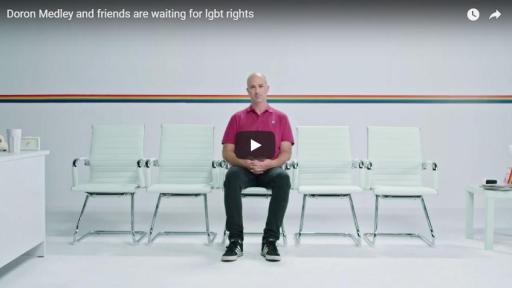 Doron Medley and friends are waiting for lgbt rights