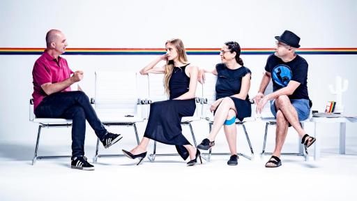 Doron Medalie hosts Sharon Maymon and Tal Granit - two well-known filmmakers in the LGBT community and authors of the new ‘Haneshef’ movie (which in Hebrew means ‘The Prom’) starring trans model and actress Stav Strashko.