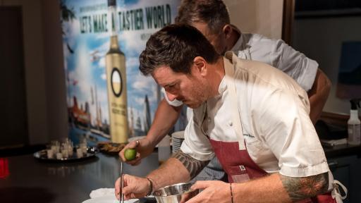 Image of Chef Seamus at Olive Oils of Spain thanksgiving dinner