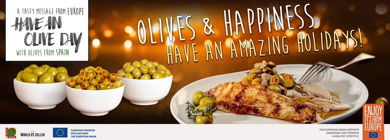 Olives from Spain reveals three easy and delicious recipes with olives to reinvent the Holiday menu