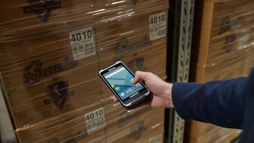 Image of the Nautiz X6. The Nautiz X6 is a work-tool for mobile workforces within logistics, warehousing, utilities, hospitality, field service, GIS and more.