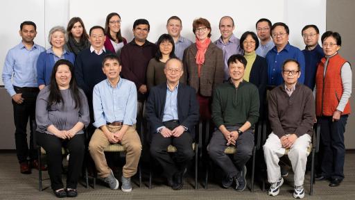 Group shot of M7824. M7824, an investigational bifunctional immunotherapeutic, was discovered and developed in-house by a team of scientists and medical thought leaders at Merck. Pictured above are members of the M7824 research team located in Billerica, Massachusetts, US