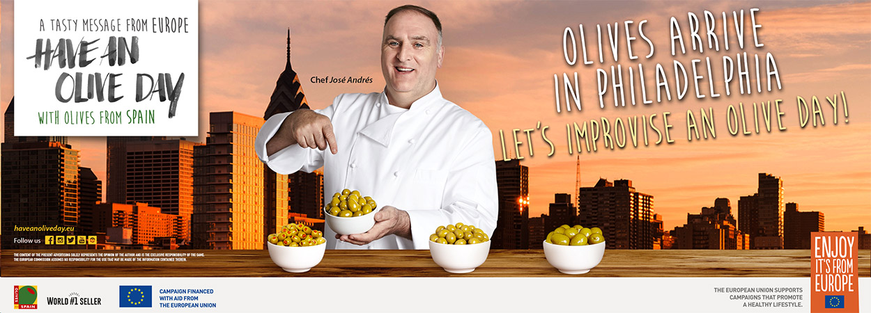 &ldquo;Have an Olive Day&rdquo; campaign comes to Philadelphia with prestigious chef Jos&eacute; Andr&eacute;s