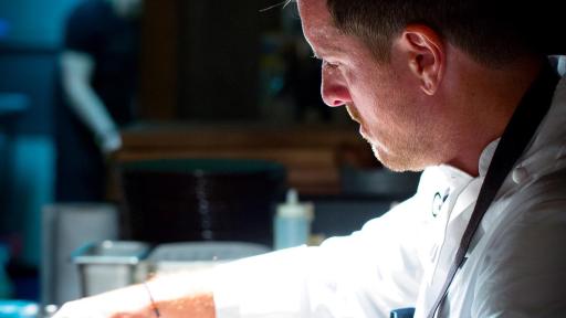 Image of Chef Seamus Mullen cooking