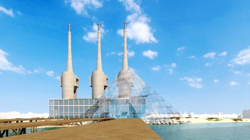 The idea merges Barcelona's industrial heritage with a renewed symbol of Egypt's Pharaonic era to create a great University in the Mediterranean which would allow for the continuous transfer of information and knowledge.