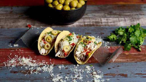 Image of Mexican tacos with olives