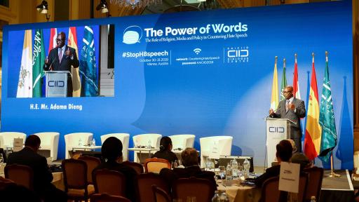Adama Dieng, Special Advisor to the United Nations Secretary General for the Prevention of Genocide, expressed concern over the growth of hate speech worldwide in recent years and commended KAICIID’s work in the field