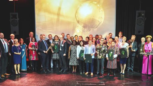 Image of All winners and award presenters of the Energy Globe World Awards 2019
