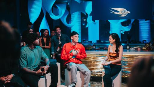 Image of Jon Gray “Ghetto Gastro”, Arthur Bray (Yeti Out), Judy Joo (TV host and chef)