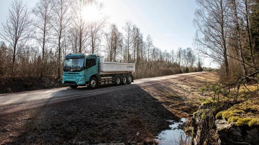 Image of Heavy-duty electric concept truck for construction