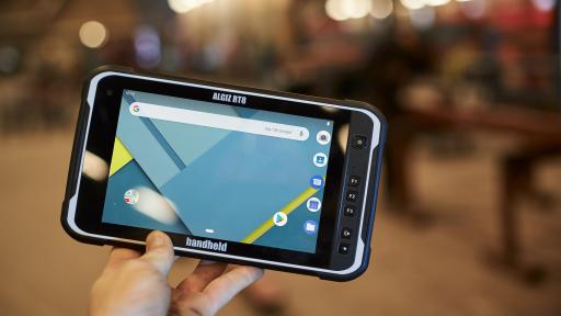 The Algiz RT8 offers dual cameras, making it easy to snap high-res a photo and email it to a colleague, or wirelessly update the office database in real time.
