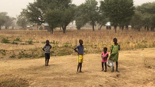 Children collecting water