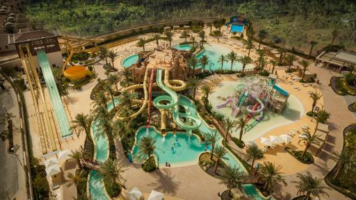 Bird&rsquo;s eye view of the Saraya Aqaba Waterpark