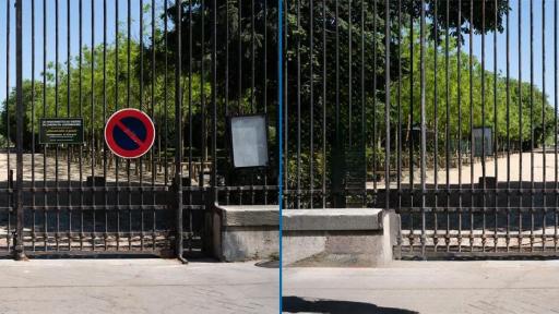 inPixio’s intelligent erase tool reconstructs the scene