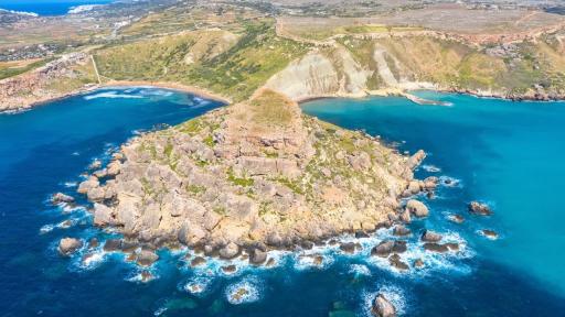 Gnejna Bay and Ghajn Tuffieha Bay