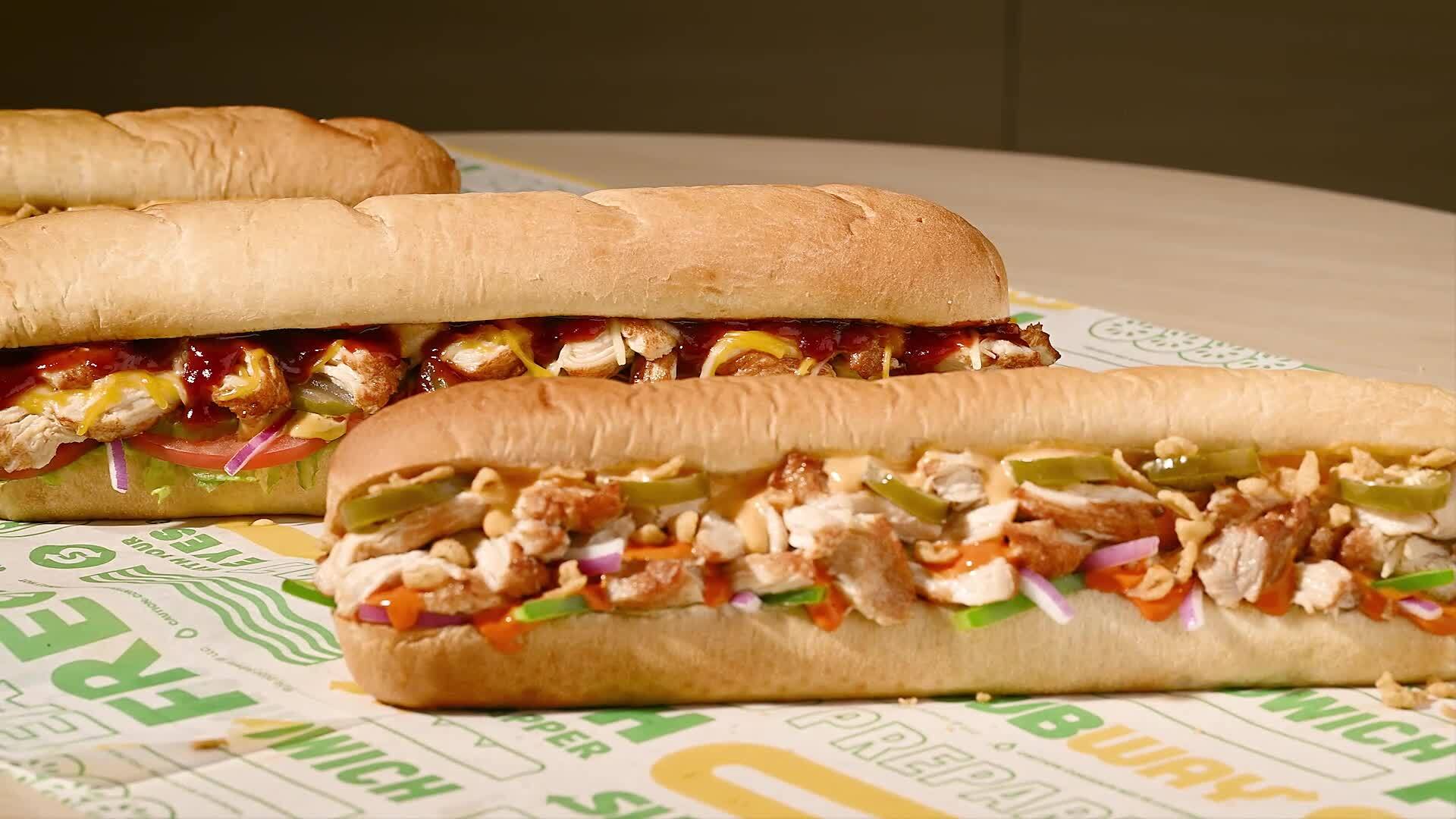 New Sandwiches, Sauces and SubKrunch b-roll