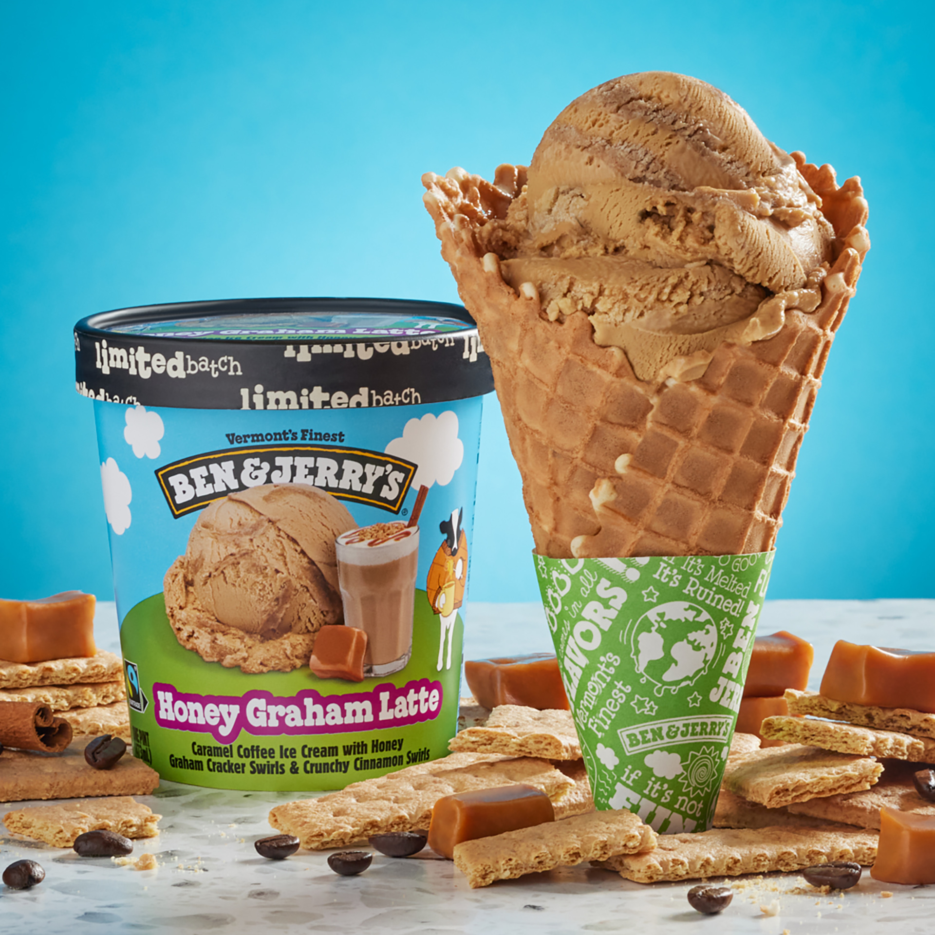 “Ben & Jerry’s launches new Limited Batch Honey Graham Latte Flavor; It’s an adventure in every scoop!”