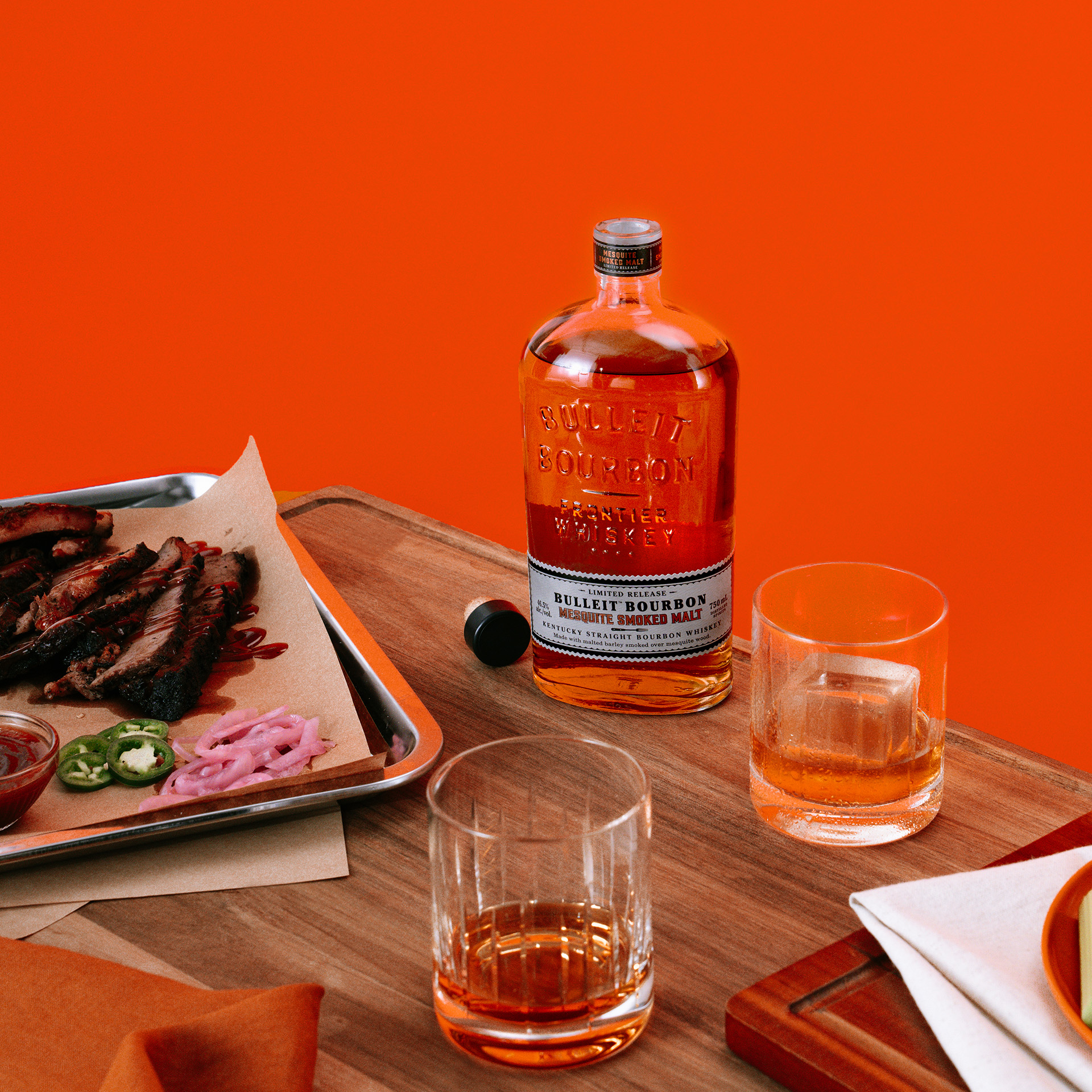 Bulleit Bourbon Mesquite Smoked Malt Kentucky Straight Bourbon Whiskey