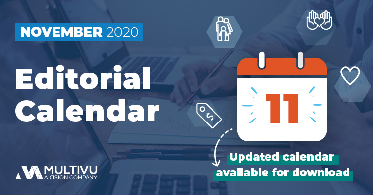 2020 Editorial Calendar graphic