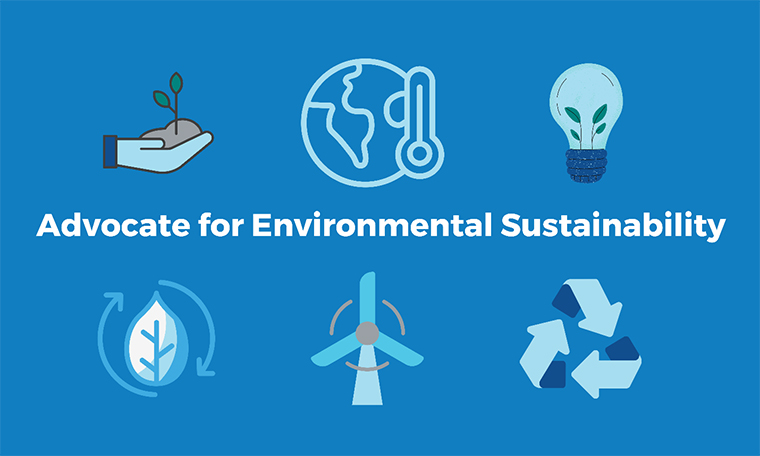 Advocate for Environmental Sustainability Graphic