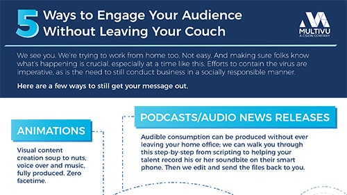 5 Ways to Engage Your Audience Without Leaving Your Couch Document