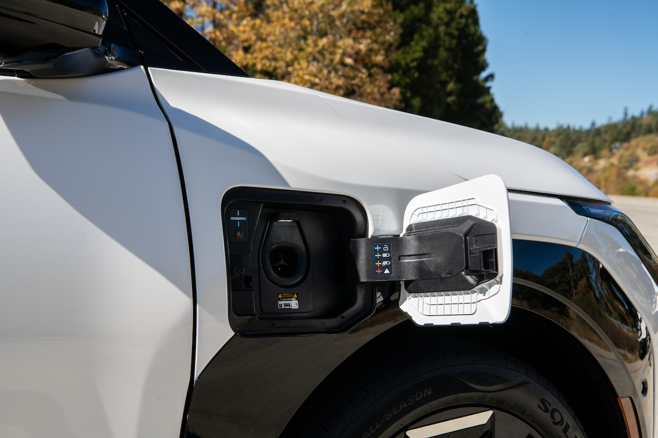 Kia's all-new 2027 EV3 is equipped with a native NACS charging port with standard Plug and Charge (PnC) capability through Kia Charge Pass in the Kia Access app.