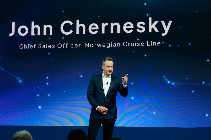 John Chernesky, Chief Sales Officer of Norwegian Cruise Line® at Norwegian Luna™'s Christening Ceremony at the Company's LEED® Gold Certified terminal at PortMiami on Friday, March 27, 2026 in Miami, Fla.