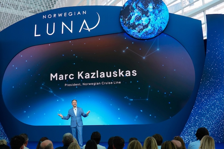 Marc Kazlauskas, President of Norwegian Cruise Line®, at Norwegian Luna™'s Christening Ceremony at the Company's LEED® Gold Certified terminal at PortMiami on Friday, March 27, 2026 in Miami, Fla.