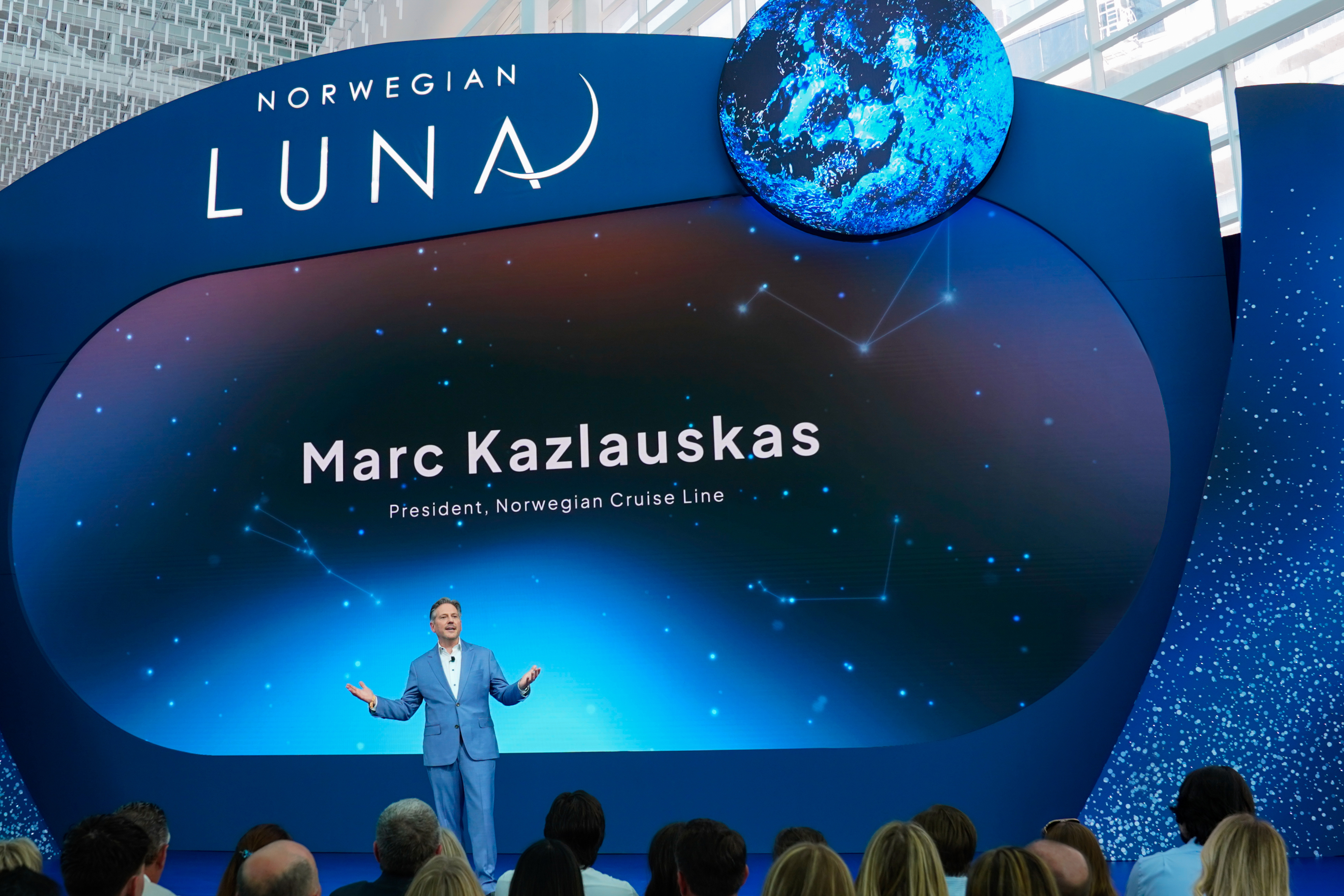 Marc Kazlauskas, President of Norwegian Cruise Line®, at Norwegian Luna™'s Christening Ceremony at the Company's LEED® Gold Certified terminal at PortMiami on Friday, March 27, 2026 in Miami, Fla.
