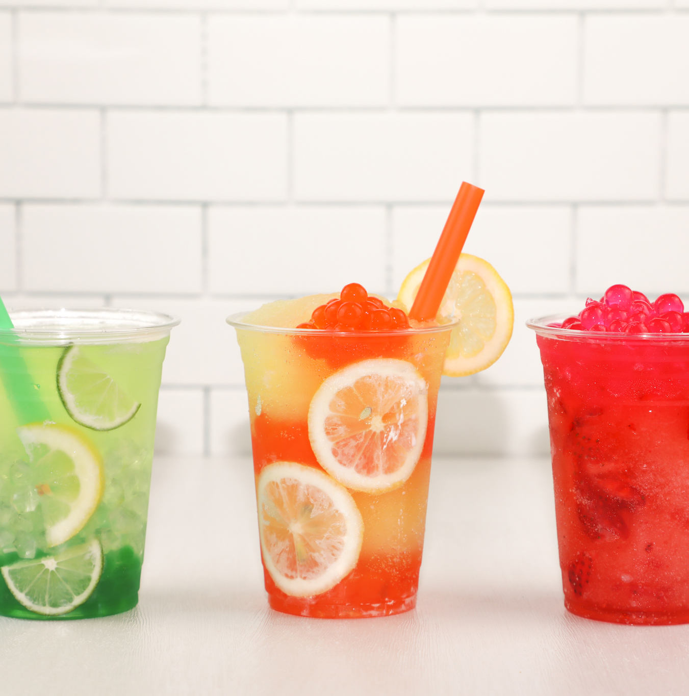Bright, refreshing, and bursting with flavor, popping boba adds vibrant color and a pop to every sip.