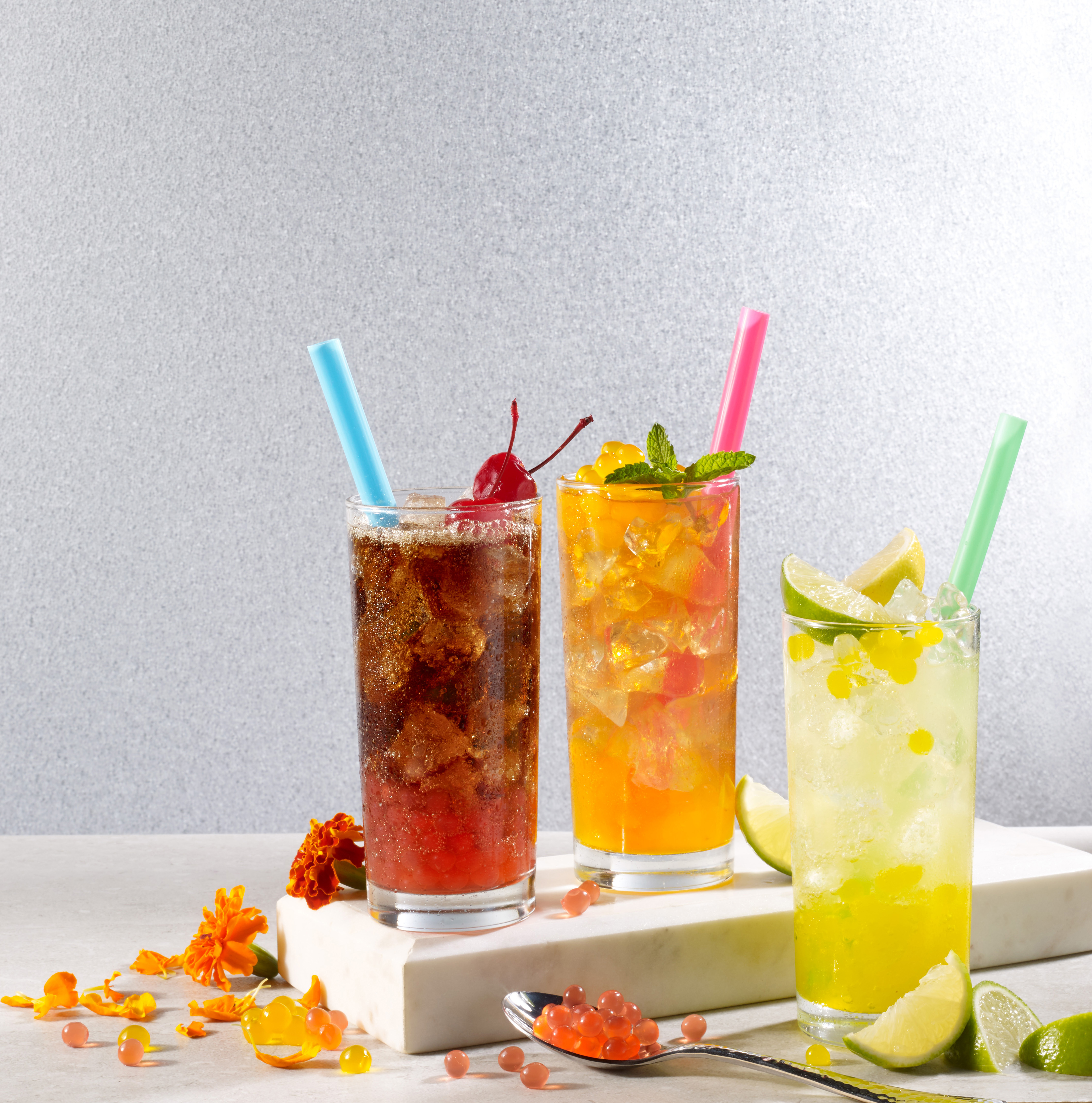 Classic sodas, upgraded. Popping boba delivers playful texture and bold flavor.