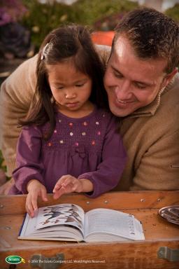 Lifestyle-Father/Daughter with Birding Book