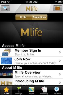 M life Mobile App Sign-Up Screen – MGM Resorts International