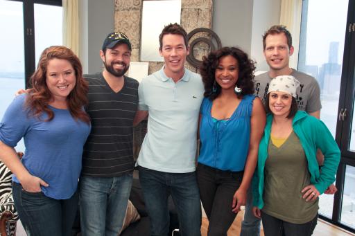 HGTV Design Star Finalists with mentor David Bromstad and host Tanika Ray