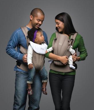Organic-Tan BABY CARRIER (lifestyle)