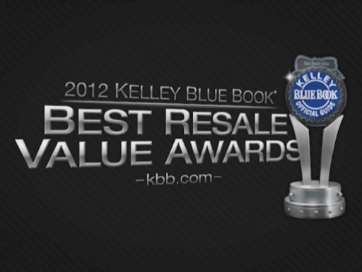 Kelley Blue Book Best Resale Value Awards 2012