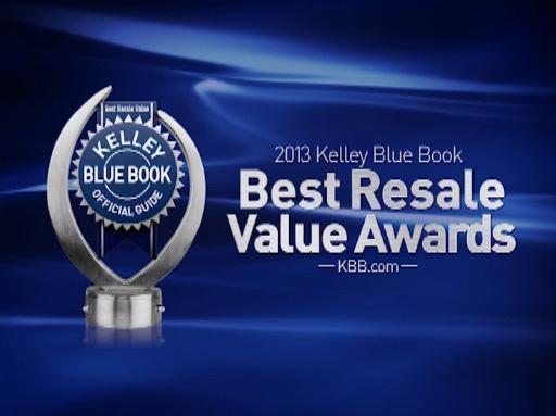 2013 Kelley Blue Book Best Resale Value Award Winners