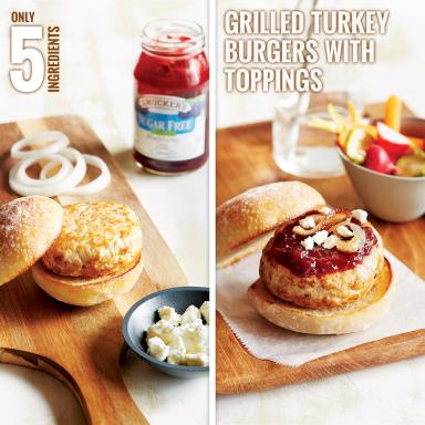 Smucker's® Grilled Turkey Burgers With Toppings