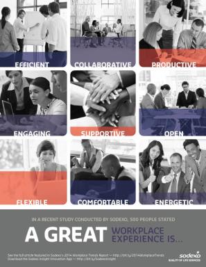 A Great Workplace Experience Is…