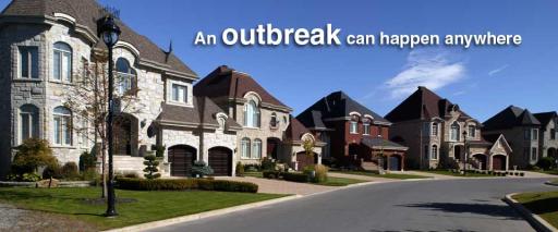 An outbreak can happen anywhere