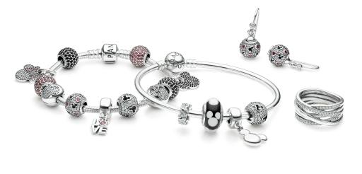 PANDORA’s Disney jewelry collection of charms