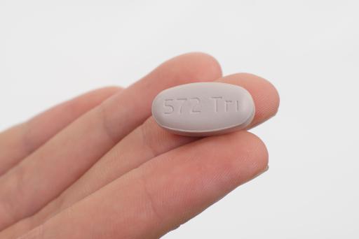 Triumeq® pill - Actual size